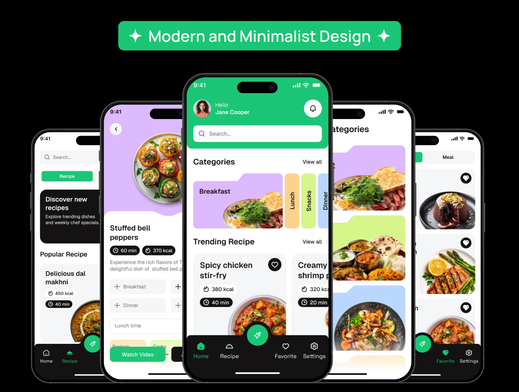 AI Recipe Generator App UI Kit 3
