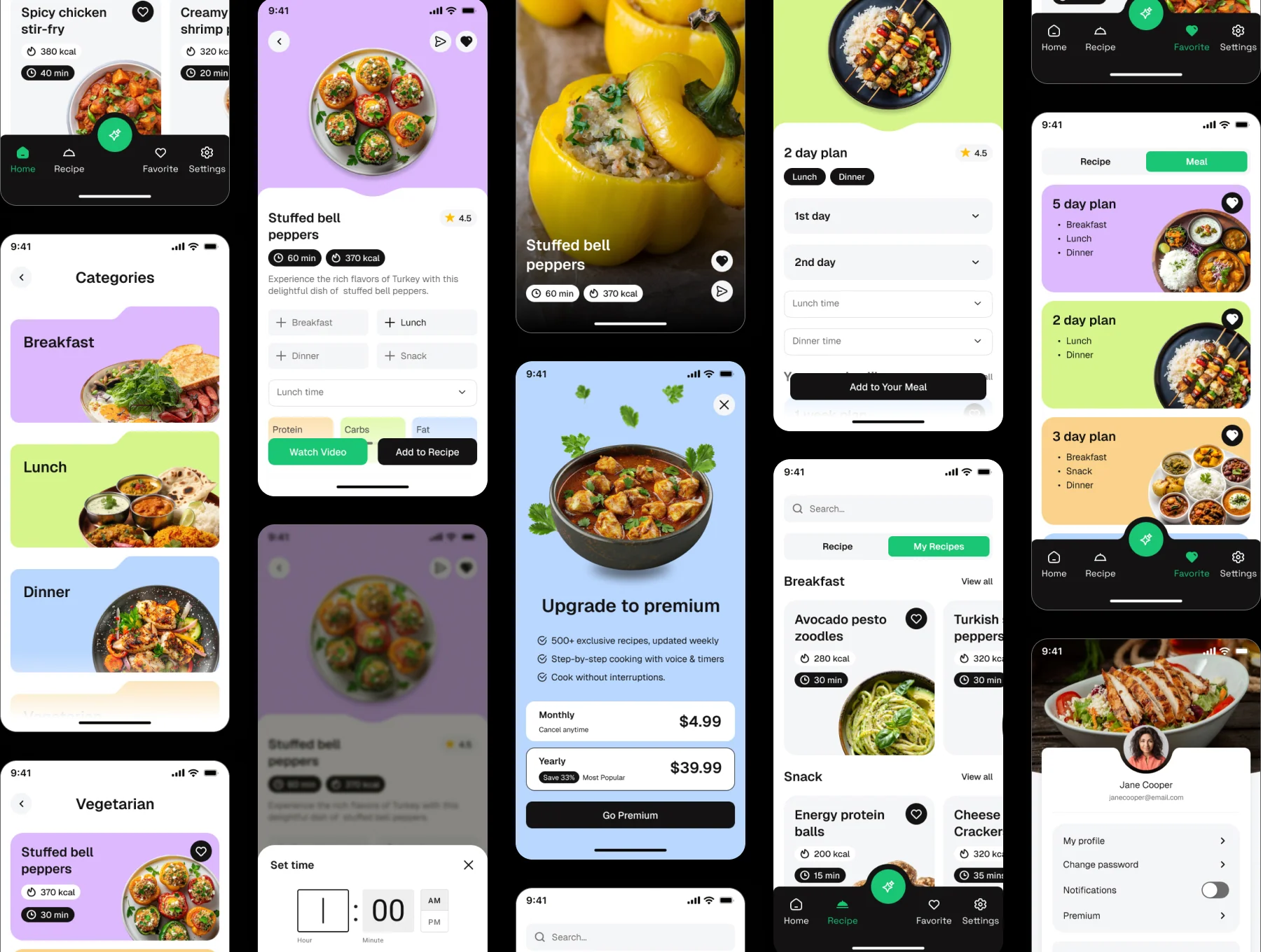 AI Recipe Generator App UI Kit 4