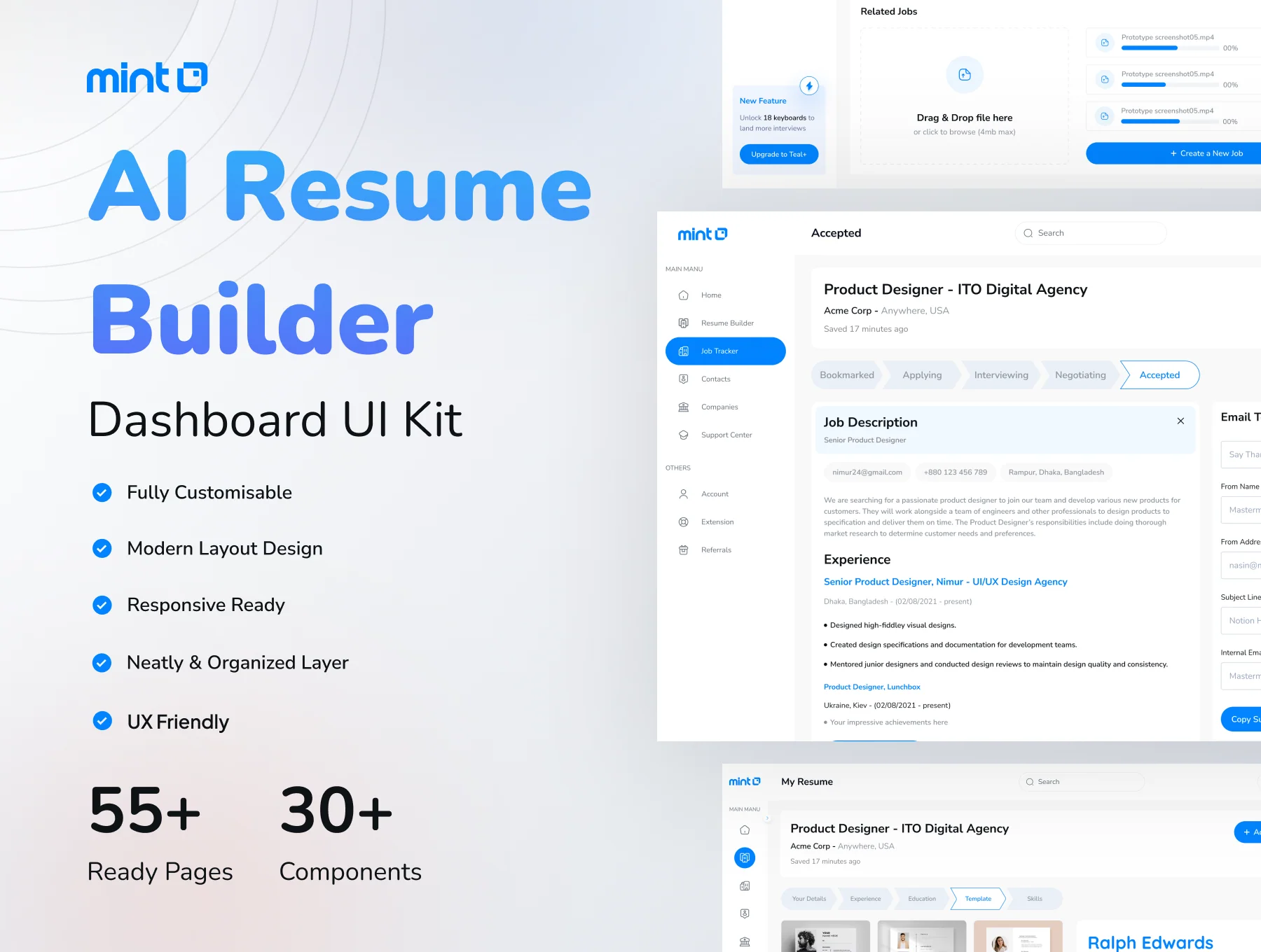 AI Resume Builder - Dashboard UI Kit