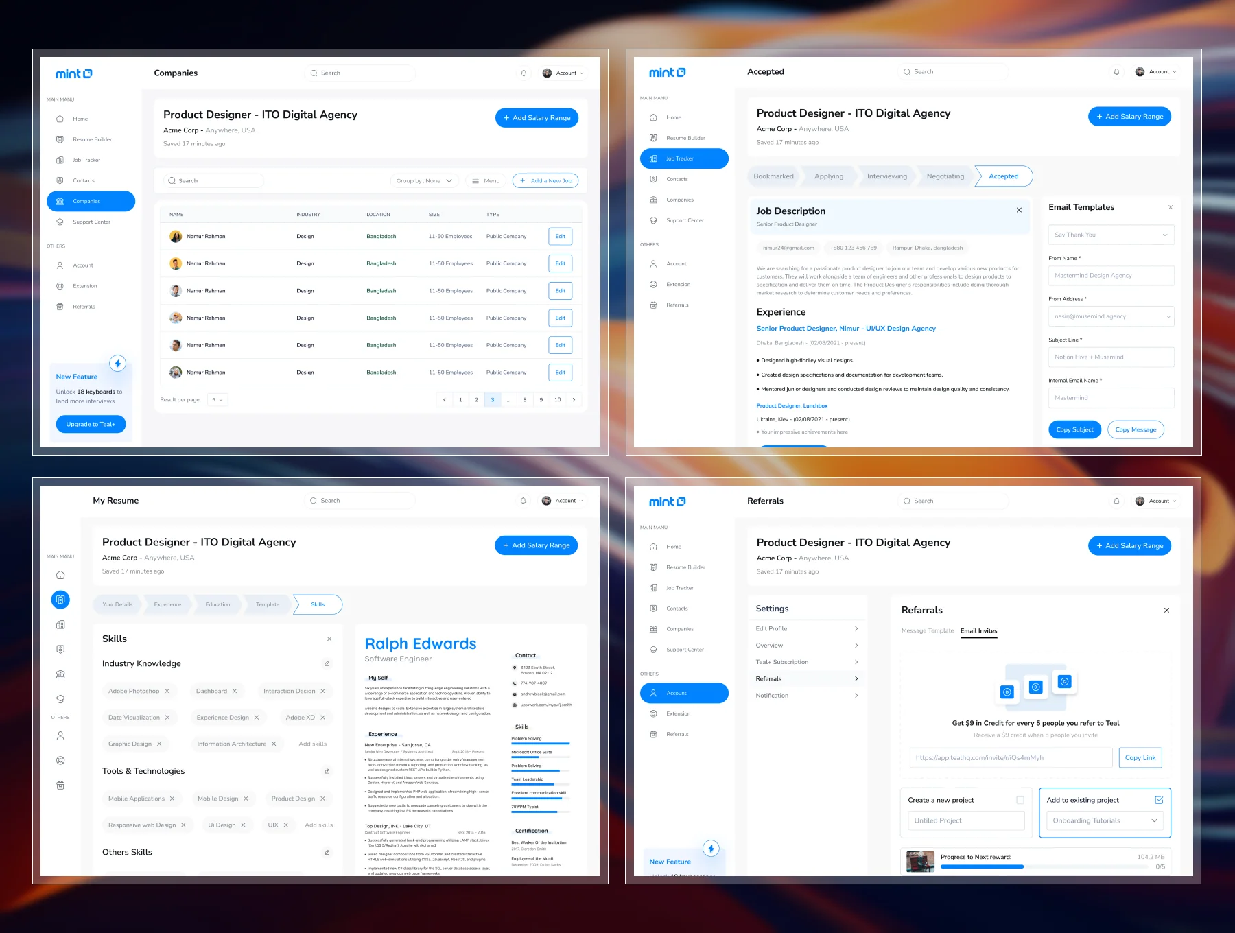 AI Resume Builder - Dashboard UI Kit 2