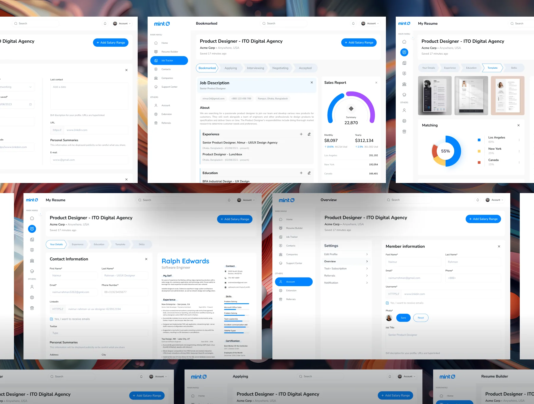 AI Resume Builder - Dashboard UI Kit 3