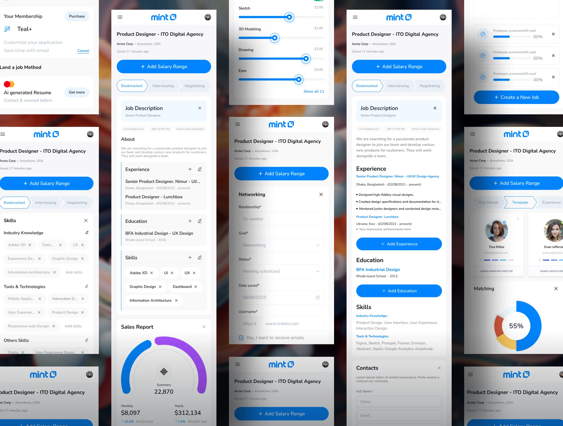 AI Resume Builder - Dashboard UI Kit 4