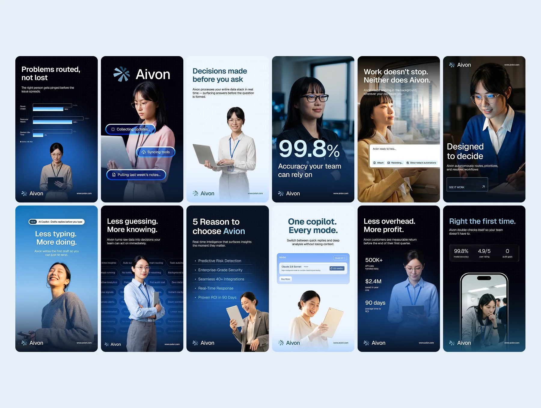 AI SaaS Social Media Posters Kit 4