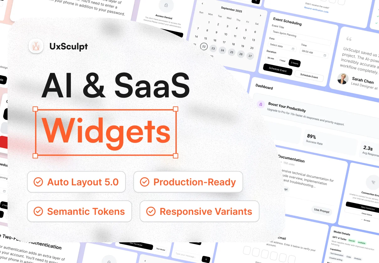 AI & SaaS Widgets - Production-Ready UI Components for Modern SaaS Products