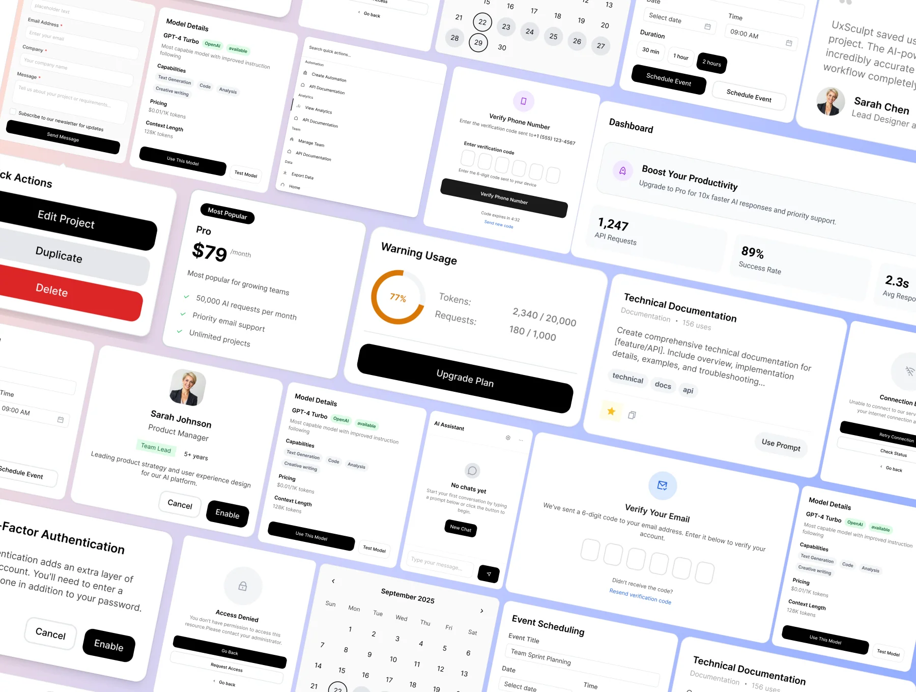AI & SaaS Widgets - Production-Ready UI Components for Modern SaaS Products 2