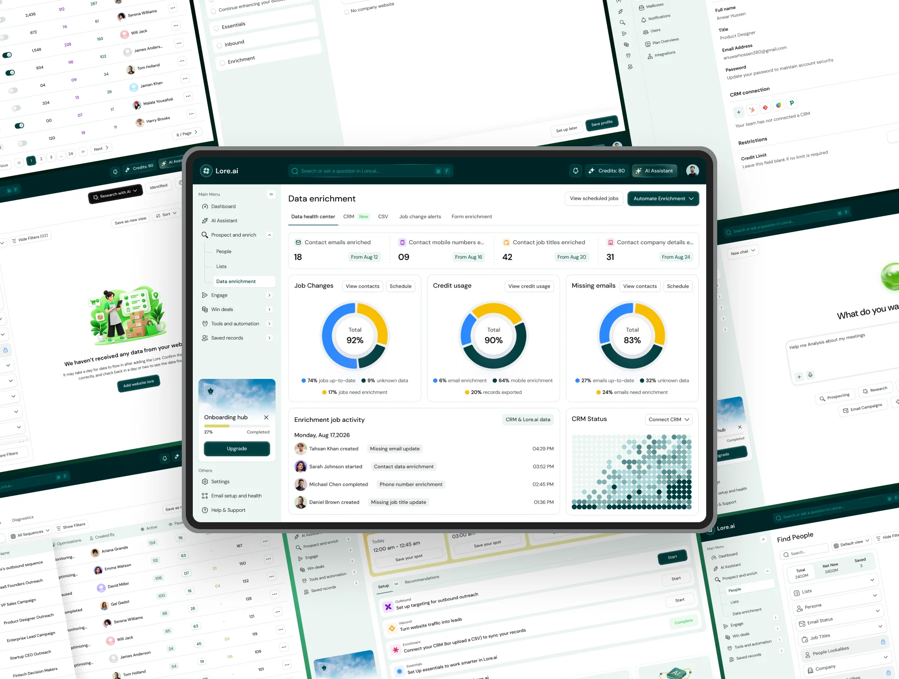 AI Sales Lead Generation CRM UI Kit 3