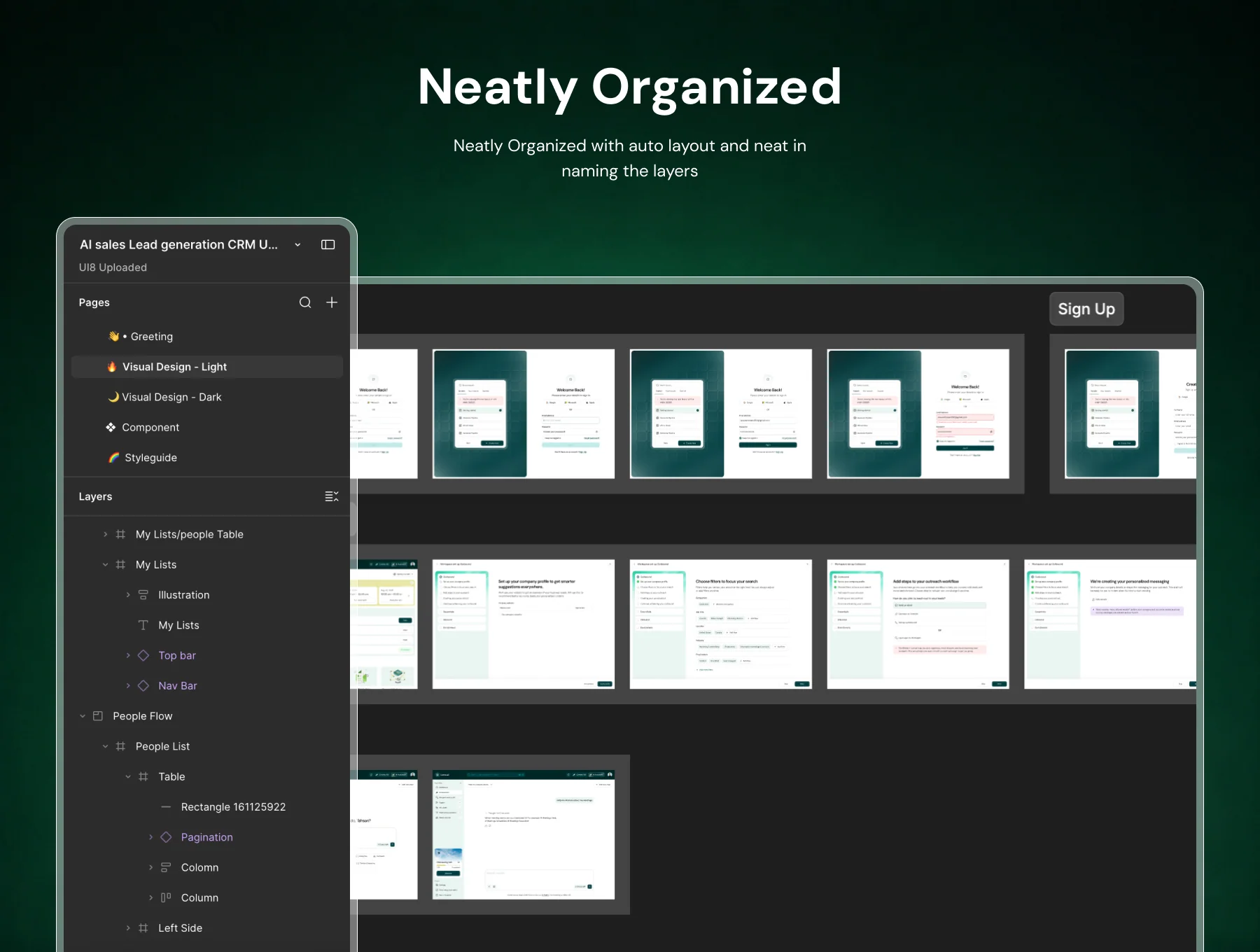 AI Sales Lead Generation CRM UI Kit 4