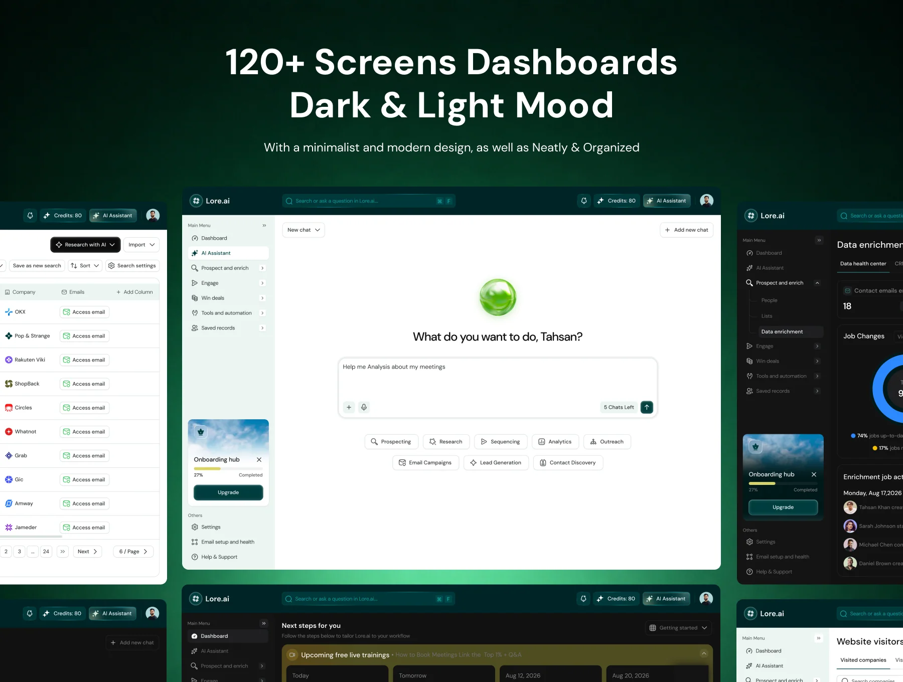 AI Sales Lead Generation CRM UI Kit 6