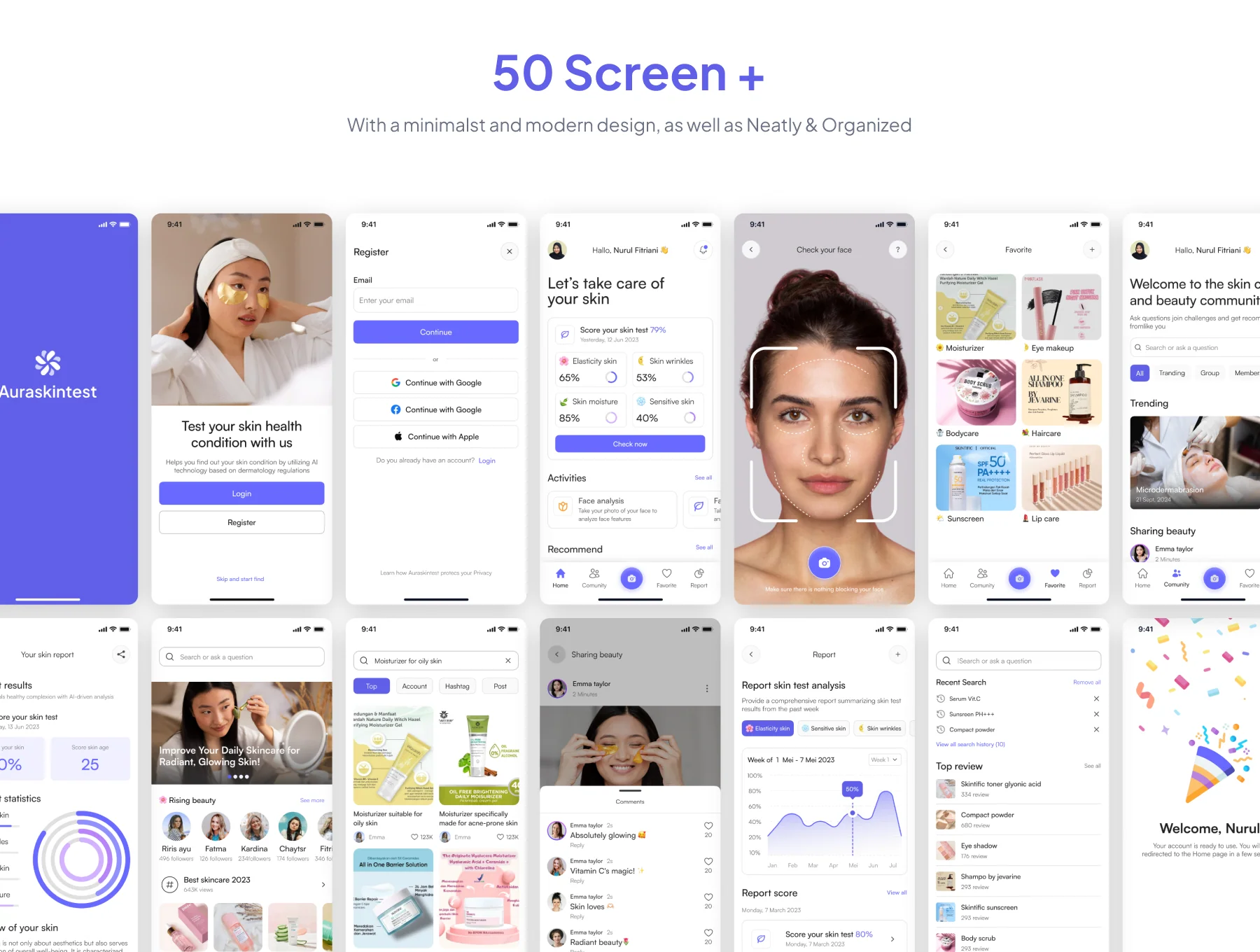 AI Skintest Mobil App UI Kit 2