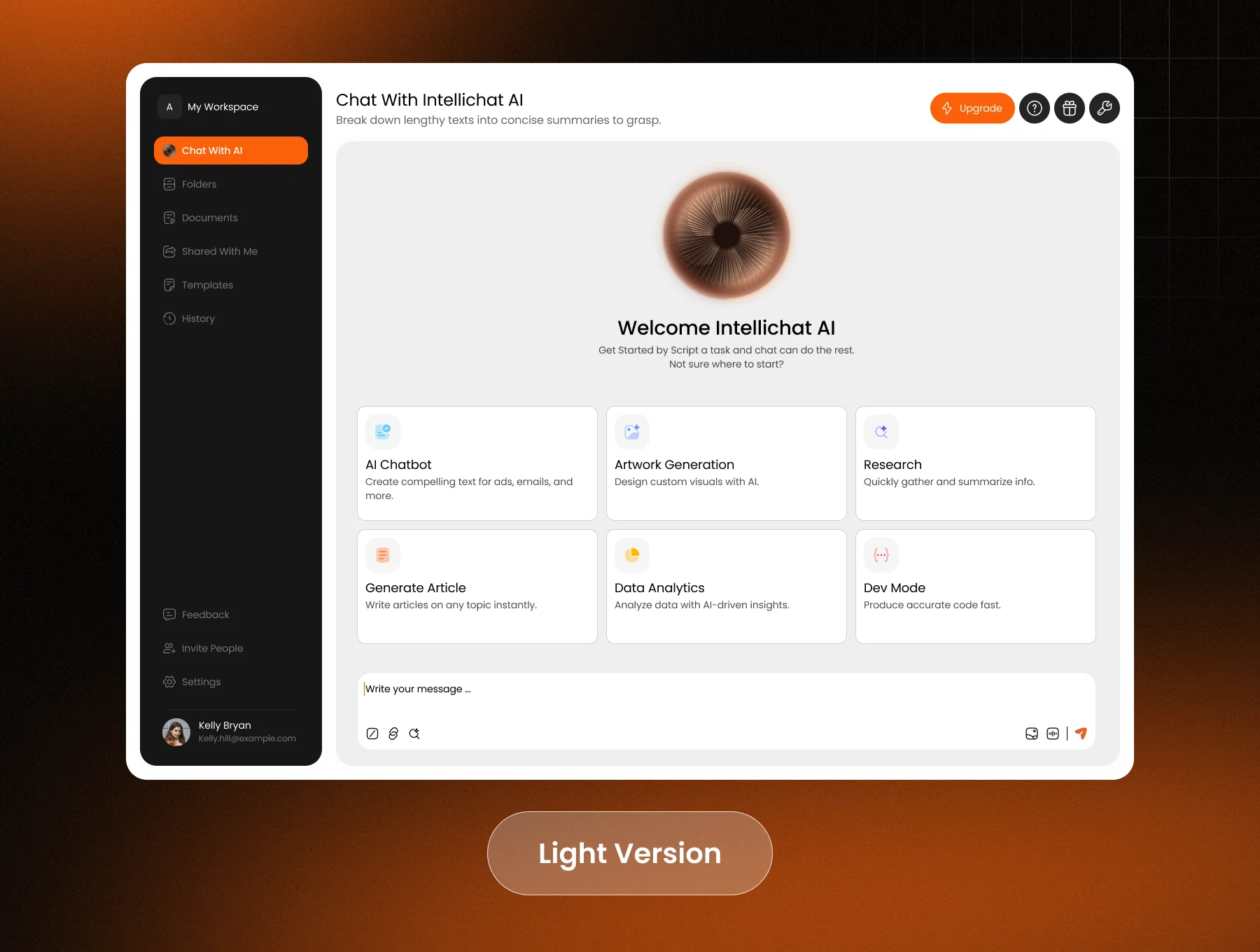 AI Smart Chatbot SaaS Dashboard UI Kit 3