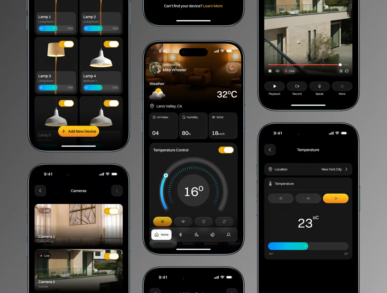 AI Smart Home Mobile UI Kit 5