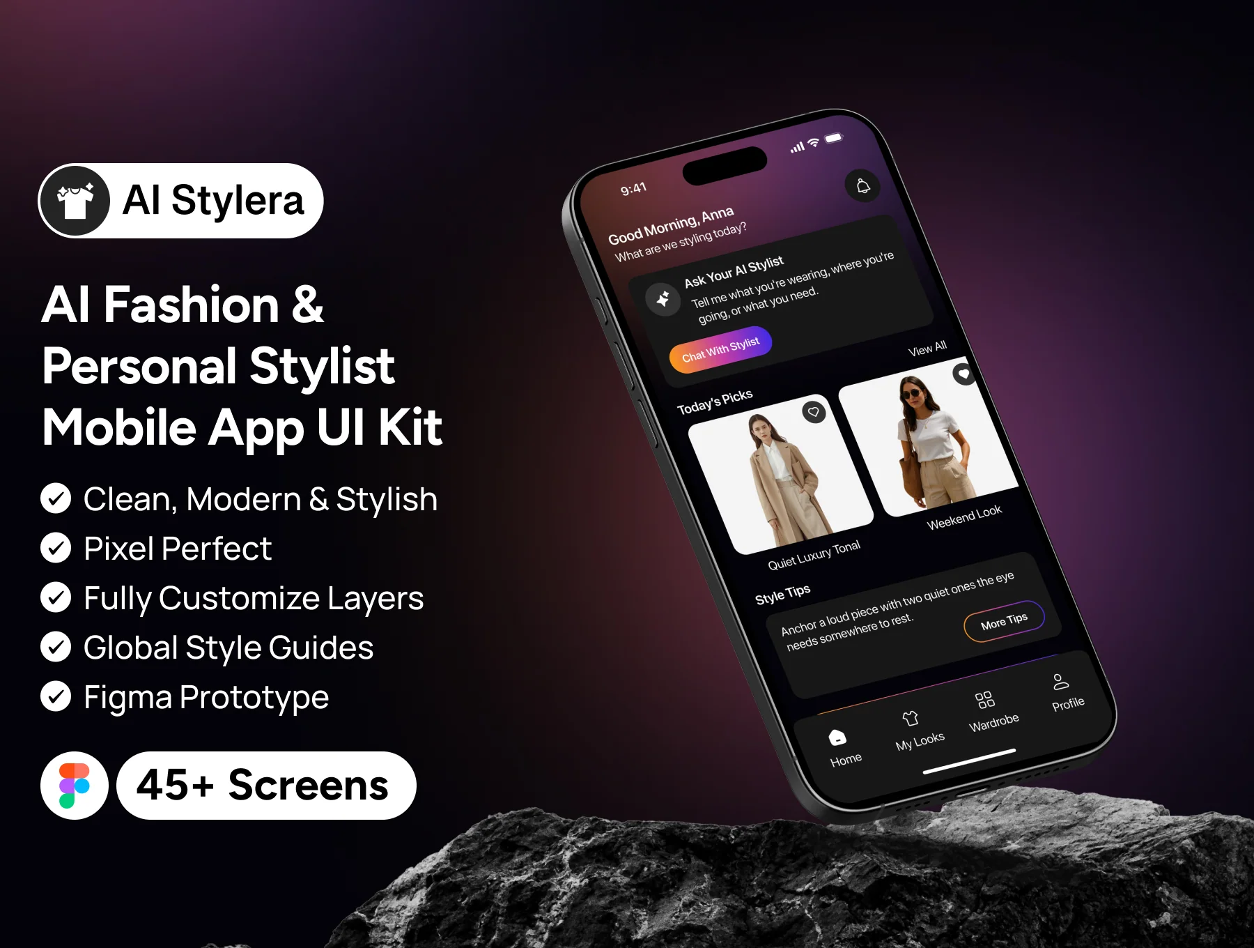 AI Stylera – AI Fashion & Personal Stylist Mobile App UI Kit