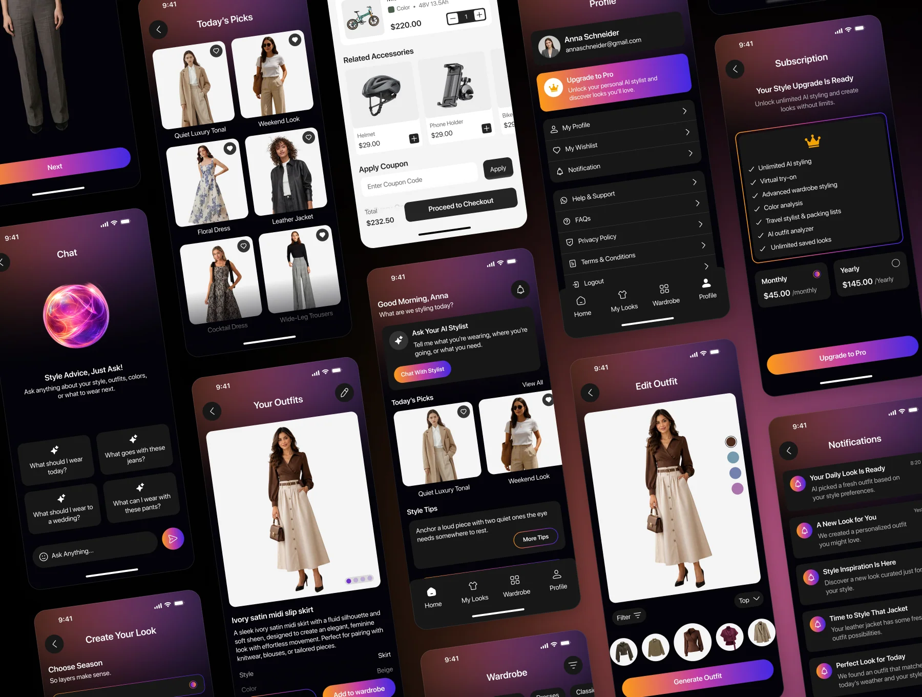 AI Stylera – AI Fashion & Personal Stylist Mobile App UI Kit 4