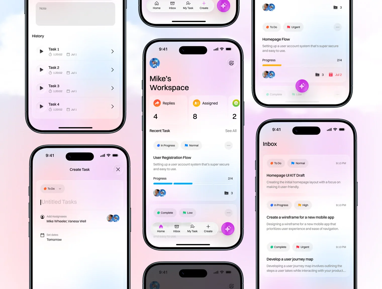 AI Task Management Mobile UI Kit 5