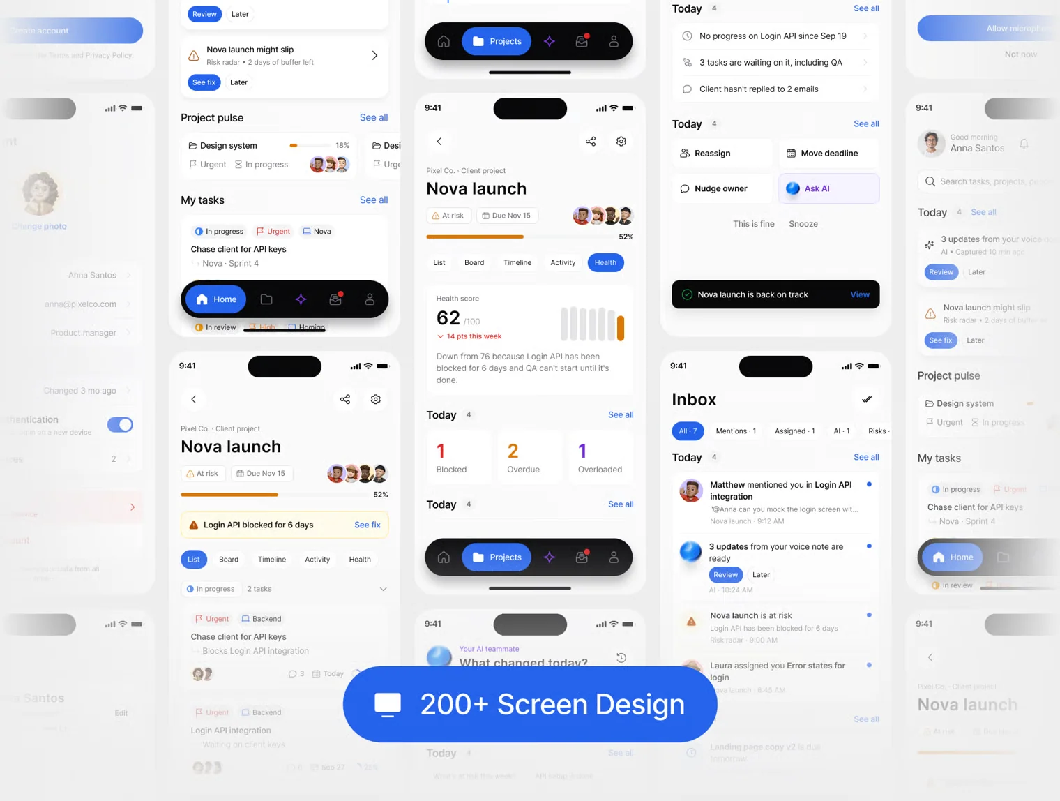 AI Task Manager App UI Kit 2