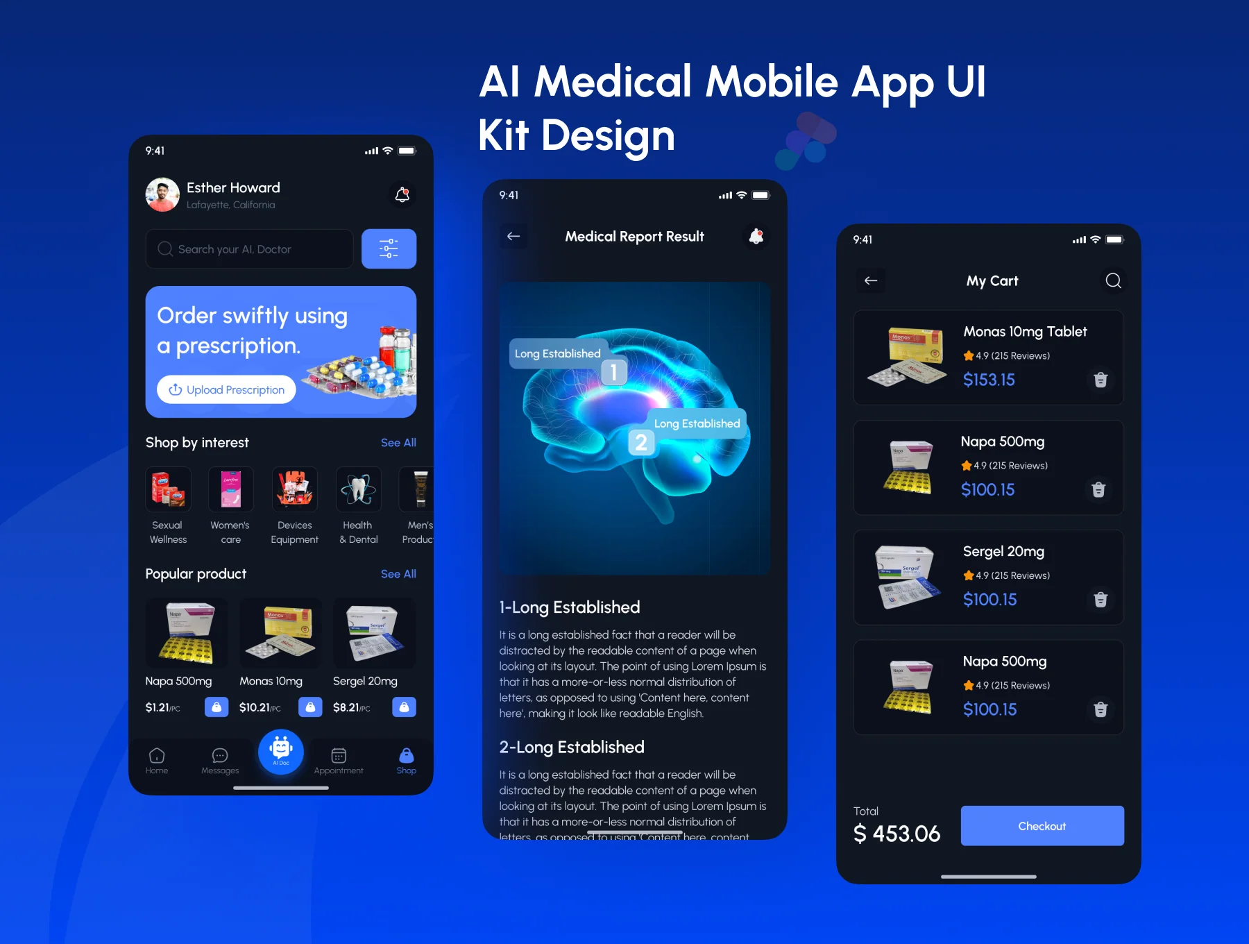 AI Time Doc- AI Medical Mobile App UI Kit Design 4