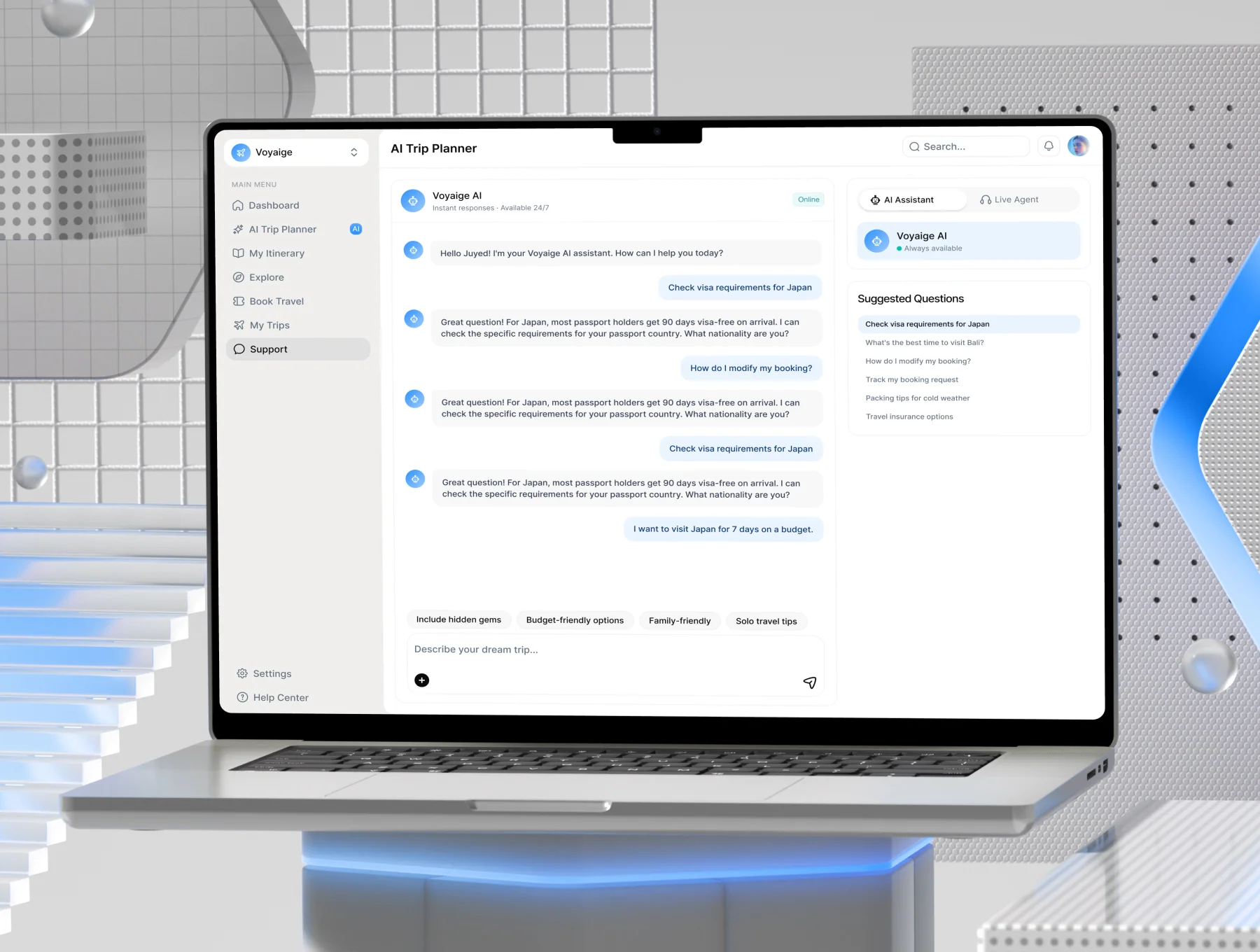 AI Travel SaaS UI Kit - AI Trip Planner, Booking & Travel Agency Dashboard 5