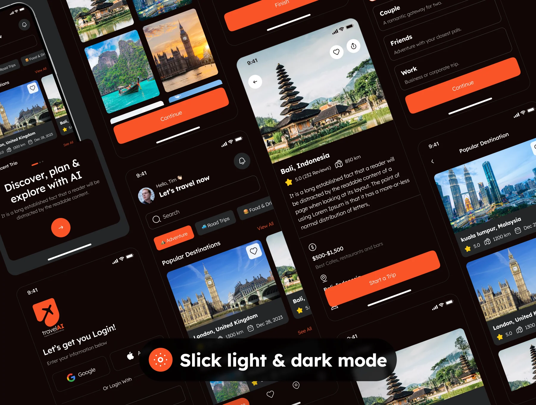AI Trip Planner App UI Kit 7
