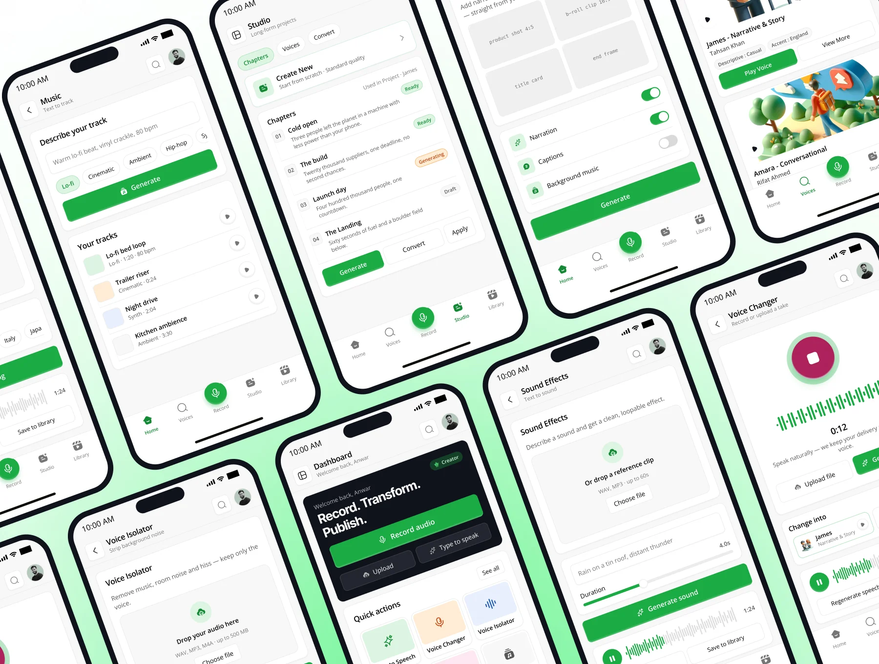 AI Voice Intelligence Mobile App UI Kit 5