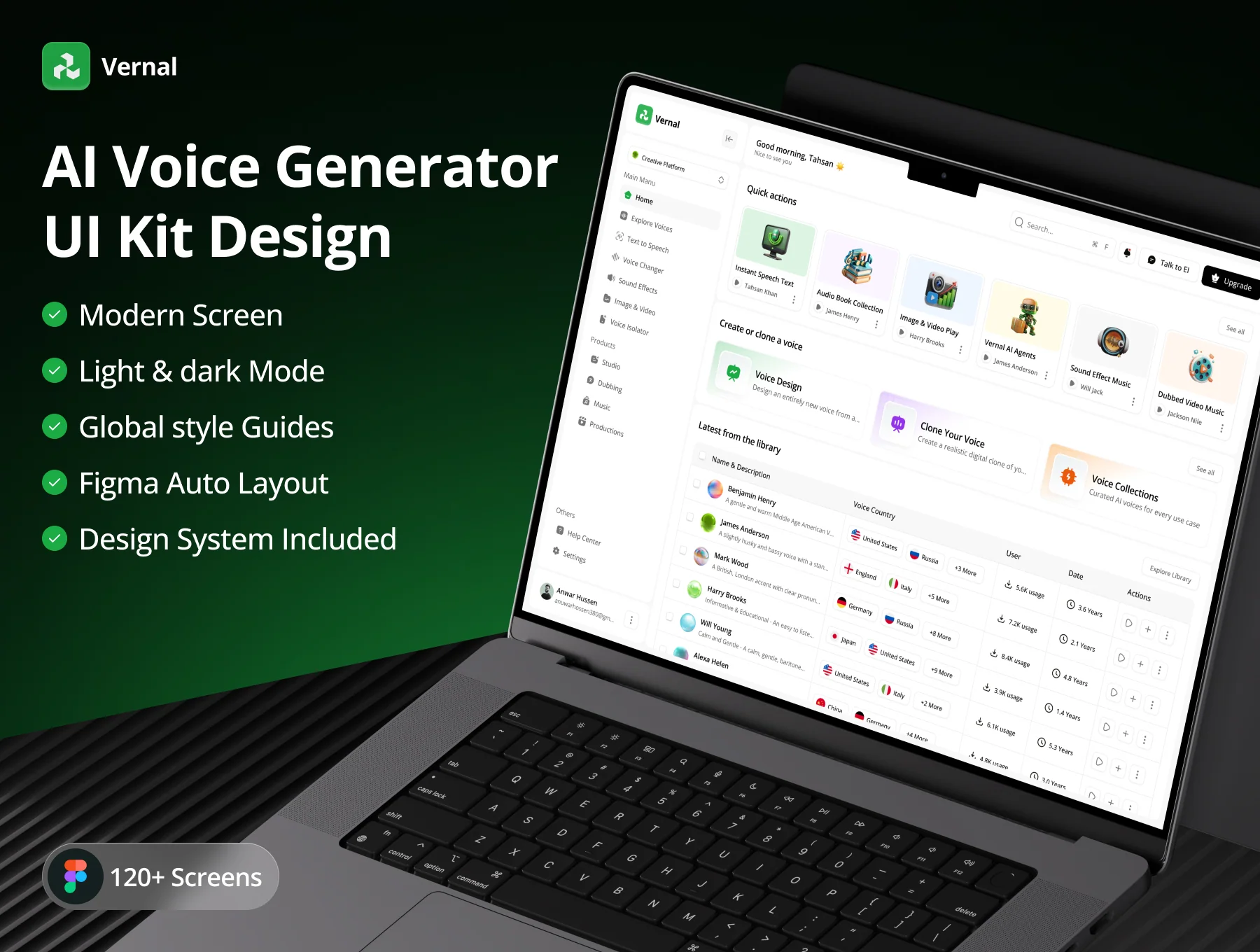 AI Voice Intelligence UI Kit