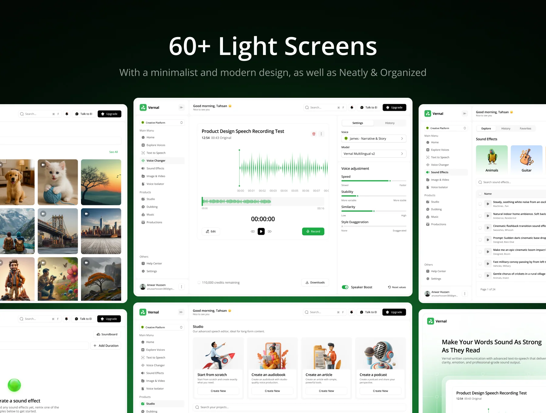 AI Voice Intelligence UI Kit 6