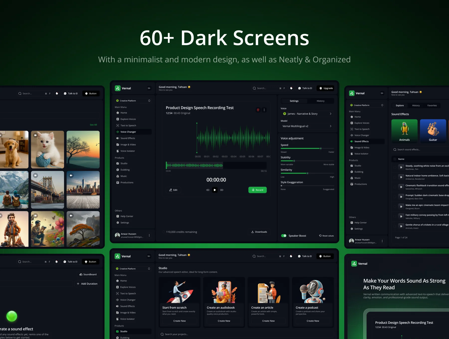 AI Voice Intelligence UI Kit 7