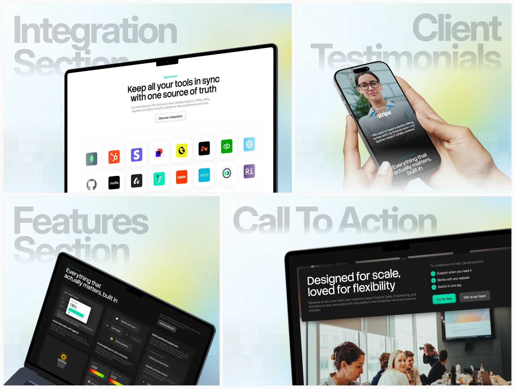 AI Workflow Automation Landing Page UI Design - Splitter 4
