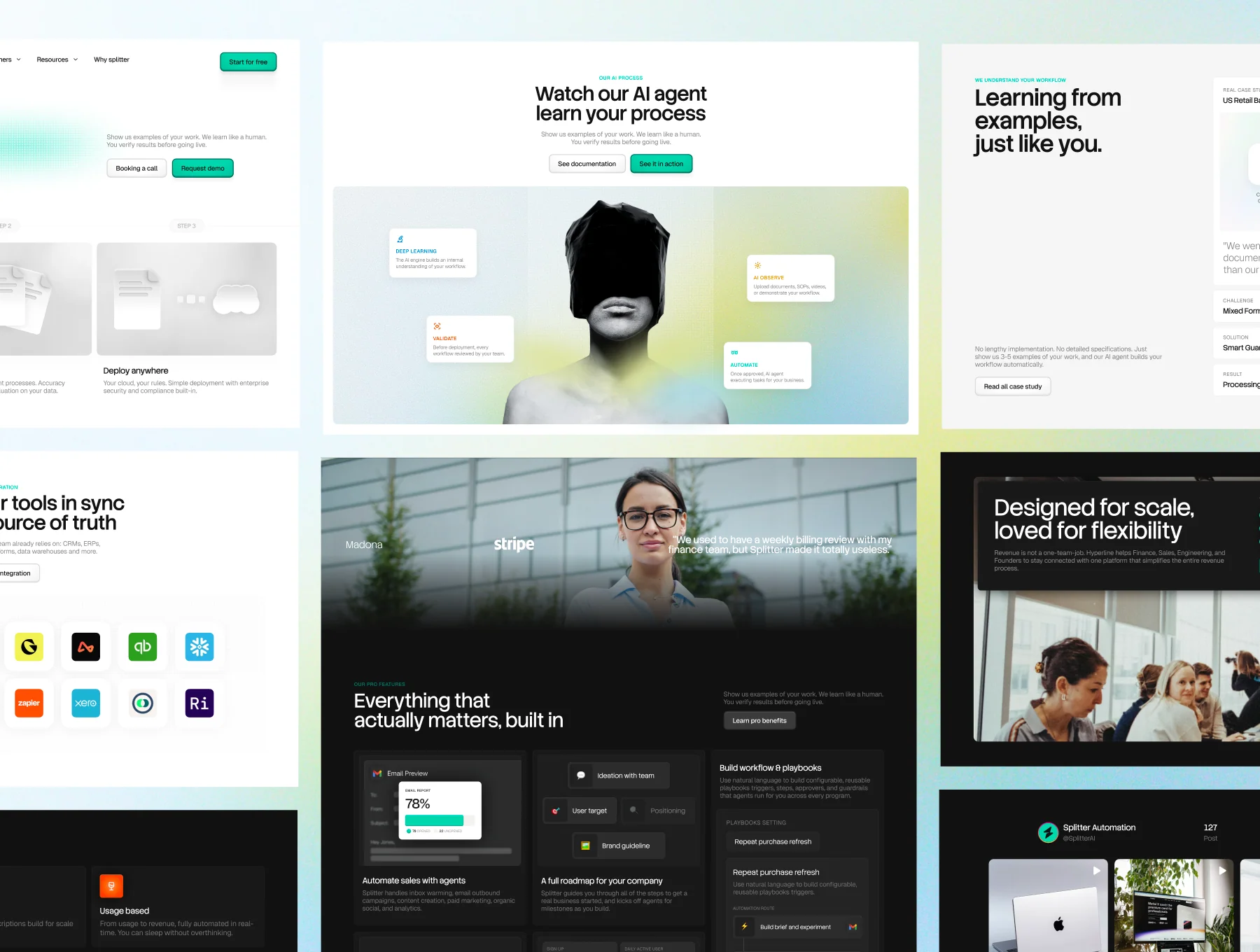 AI Workflow Automation Landing Page UI Design - Splitter 6