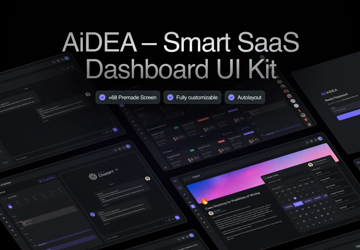 AiDEA – Smart SaaS Dashboard UI Kit