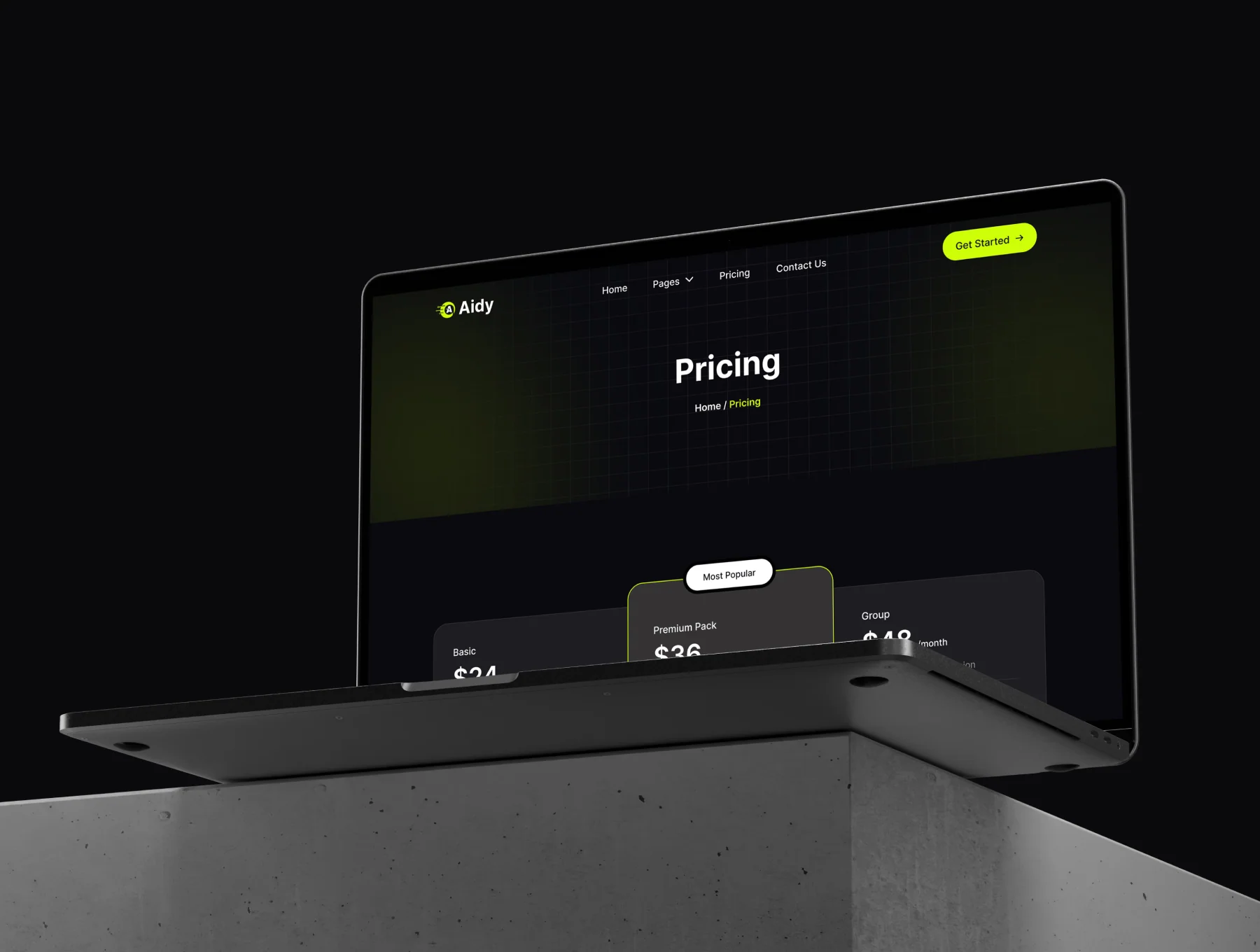 Aidy — AI Chatbot Template 5