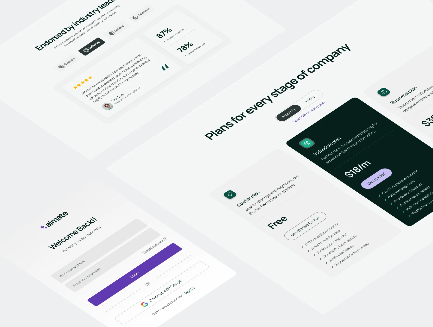 🧠 Aimate - Ai-powered customer support web UIkit 5