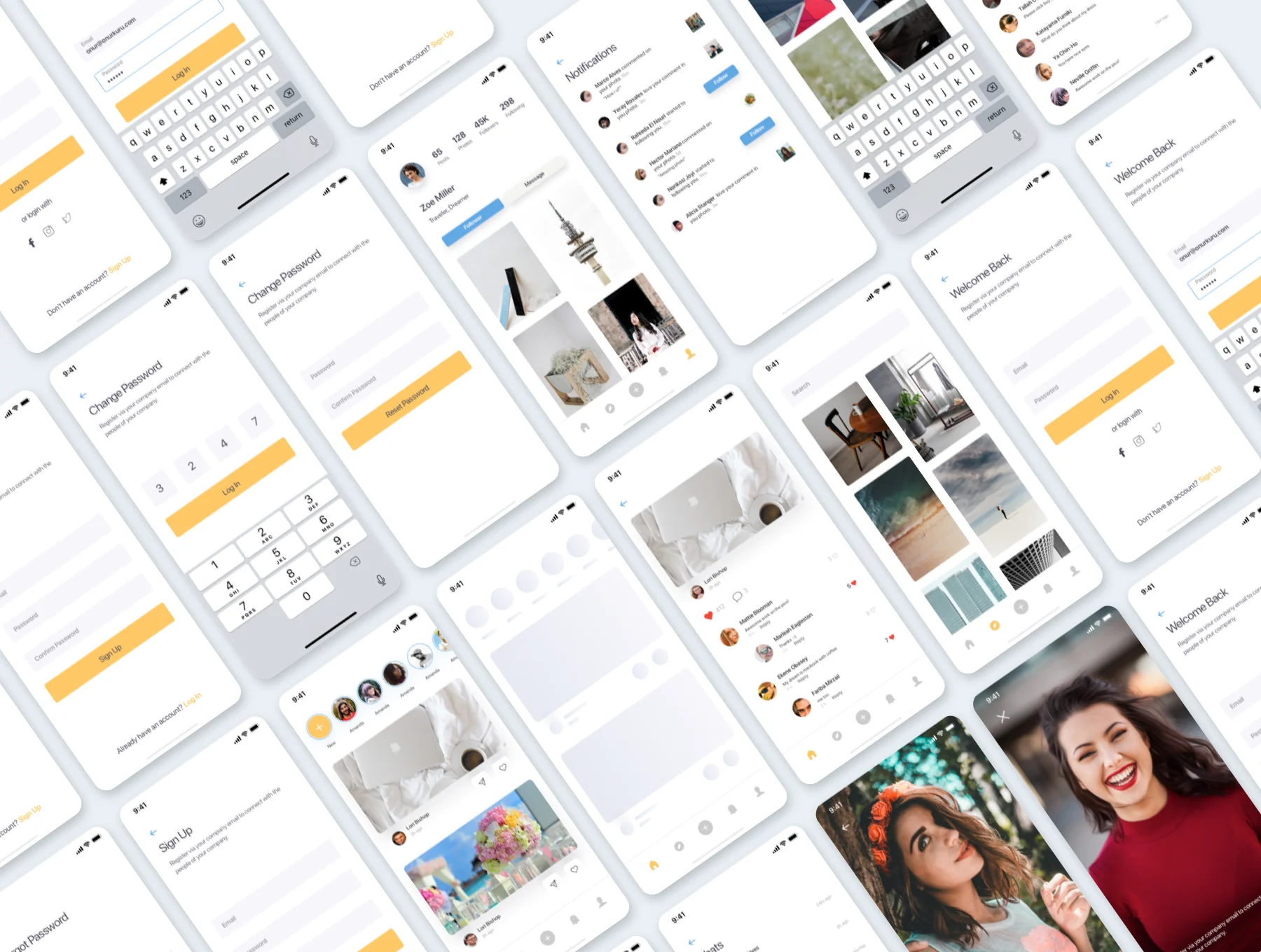 Ainos Social App UI/UX Kit 2