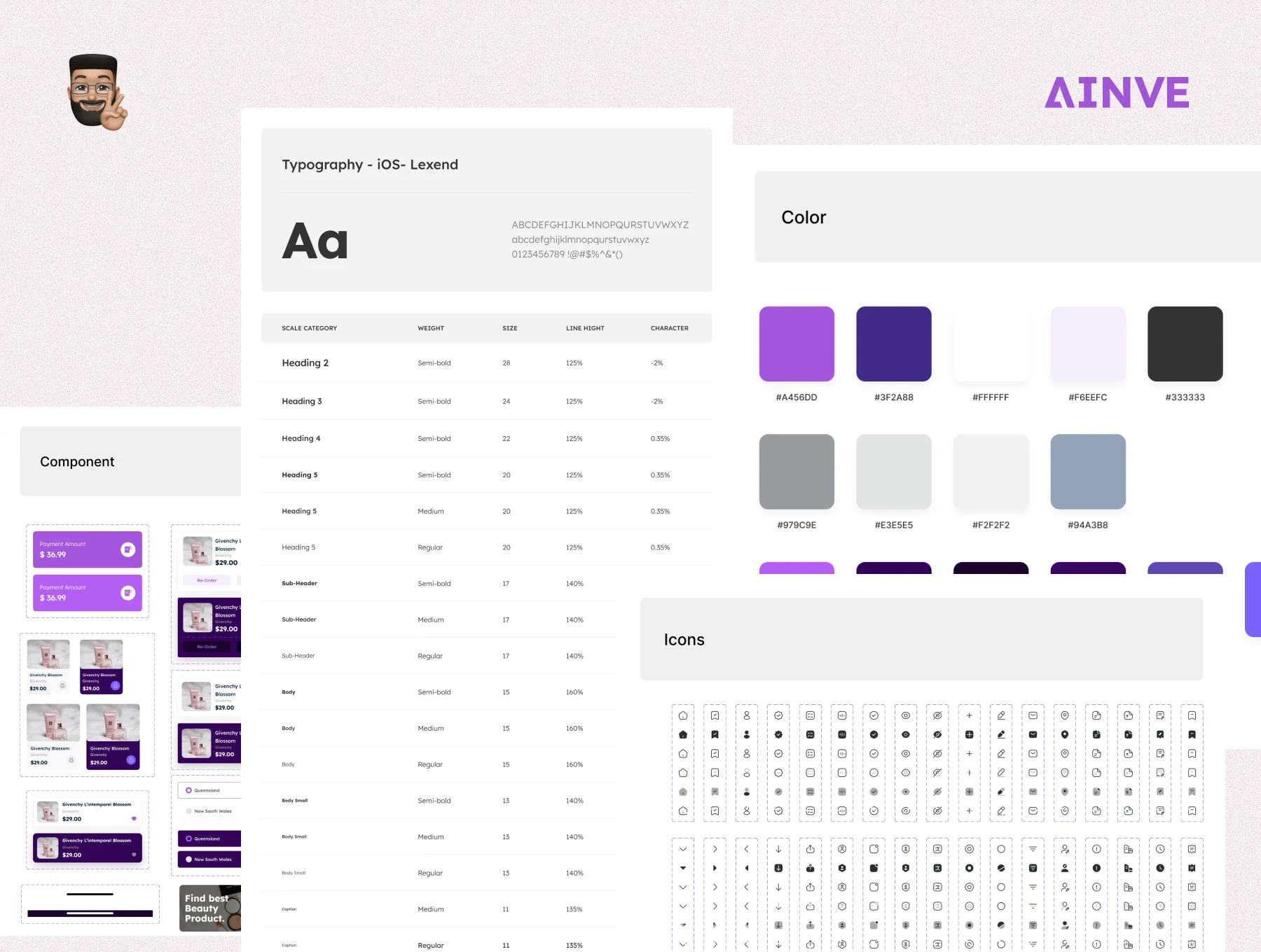 Ainve Beauty Product App Design 4