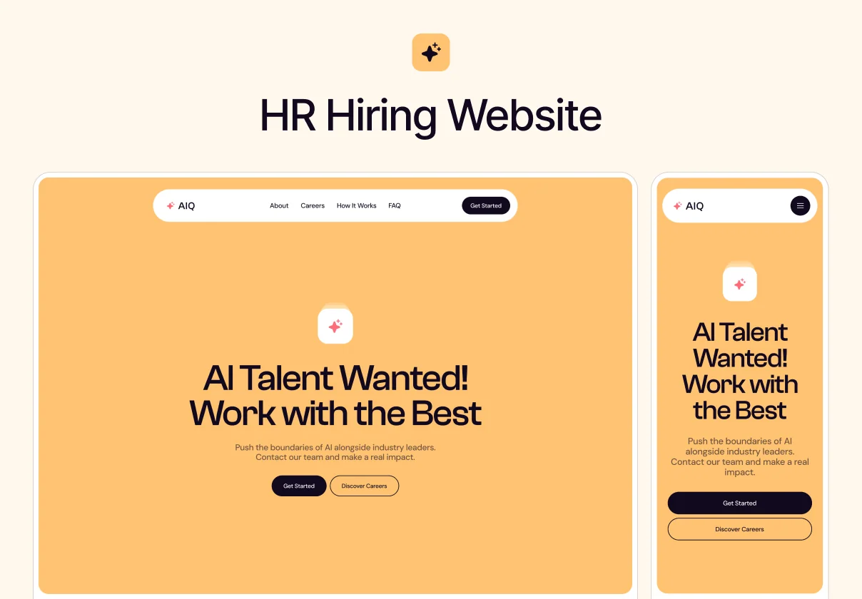 AIQ Extend — Hiring Website Template