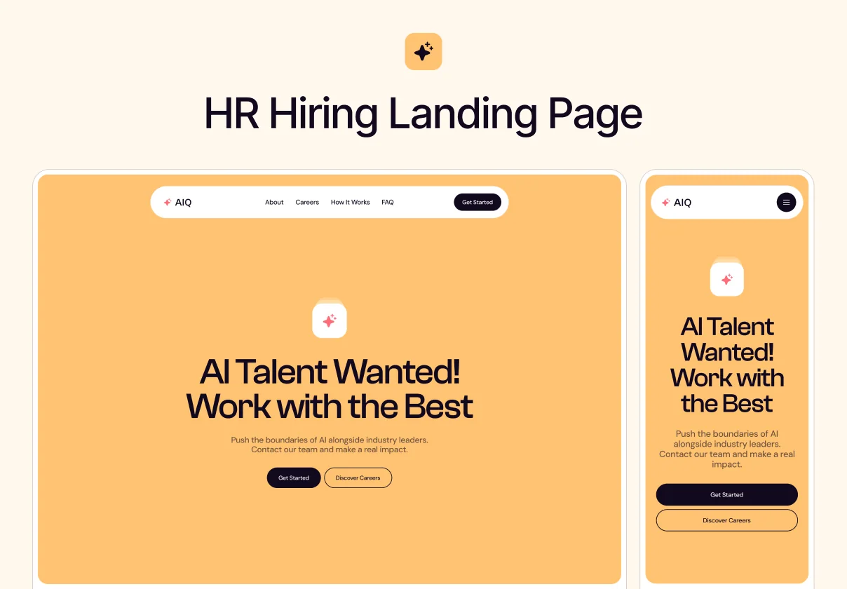 AIQ — Hiring Website Template