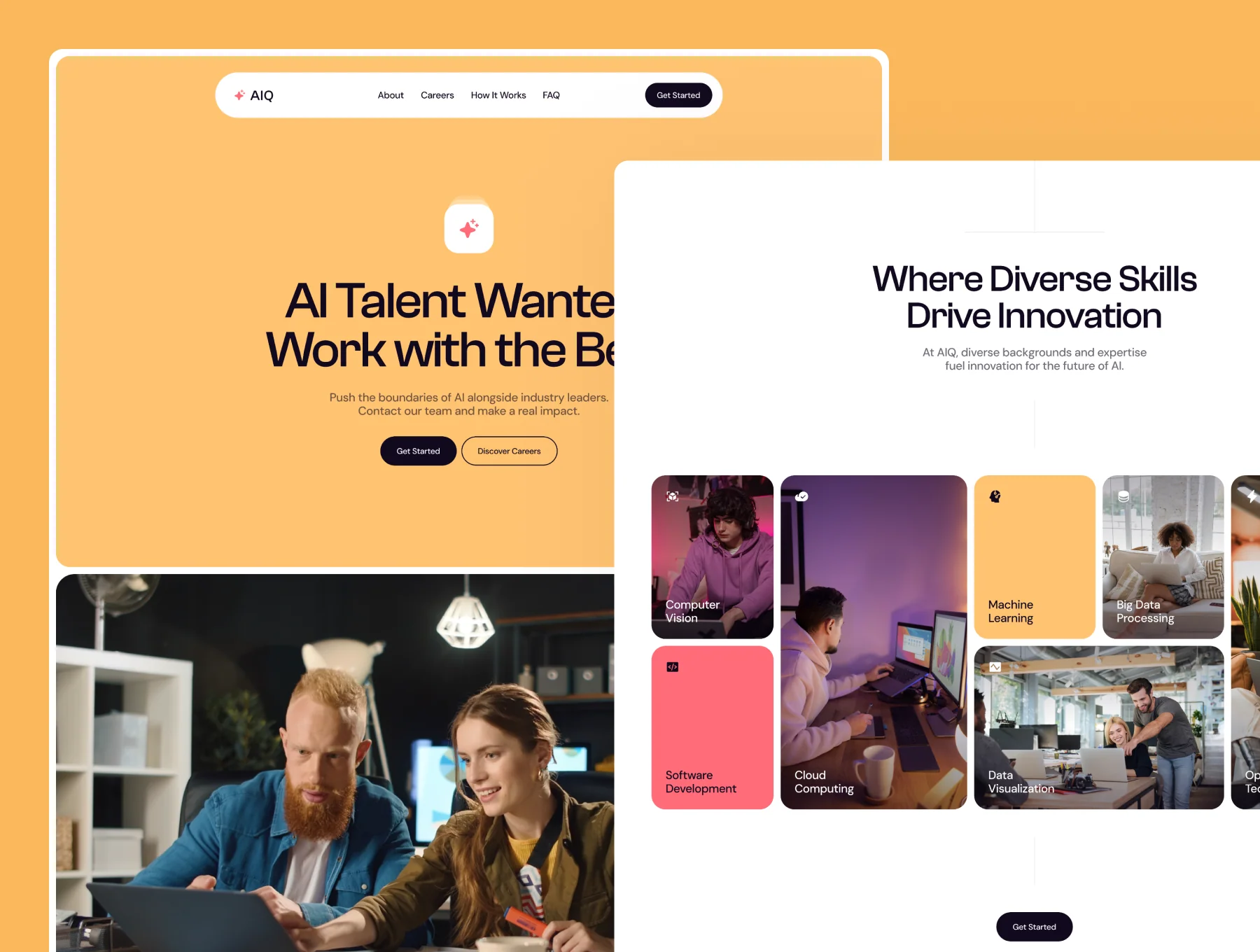 AIQ — Hiring Website Template 2