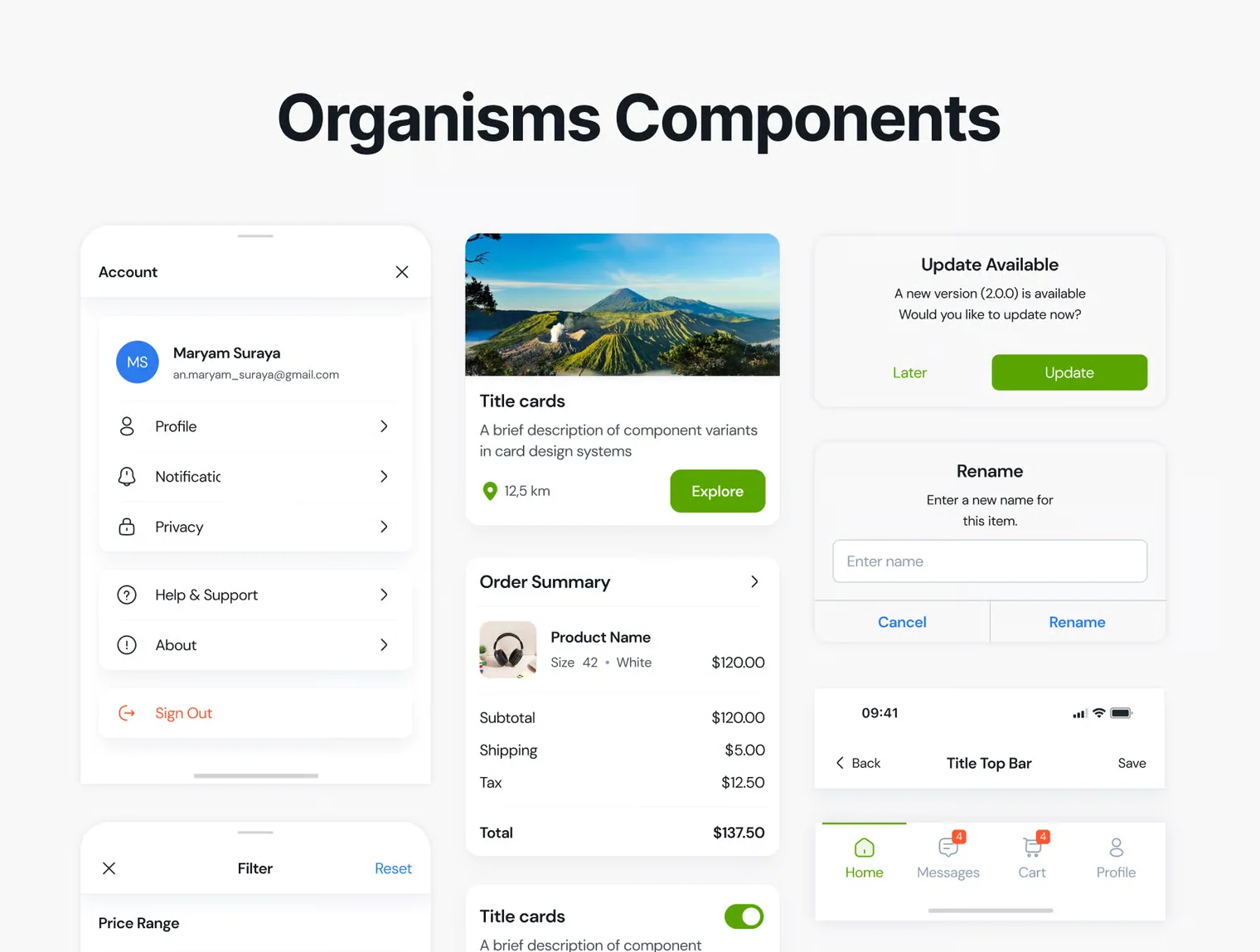 Airaa Design System — iOS & Android Atomic Design System 5