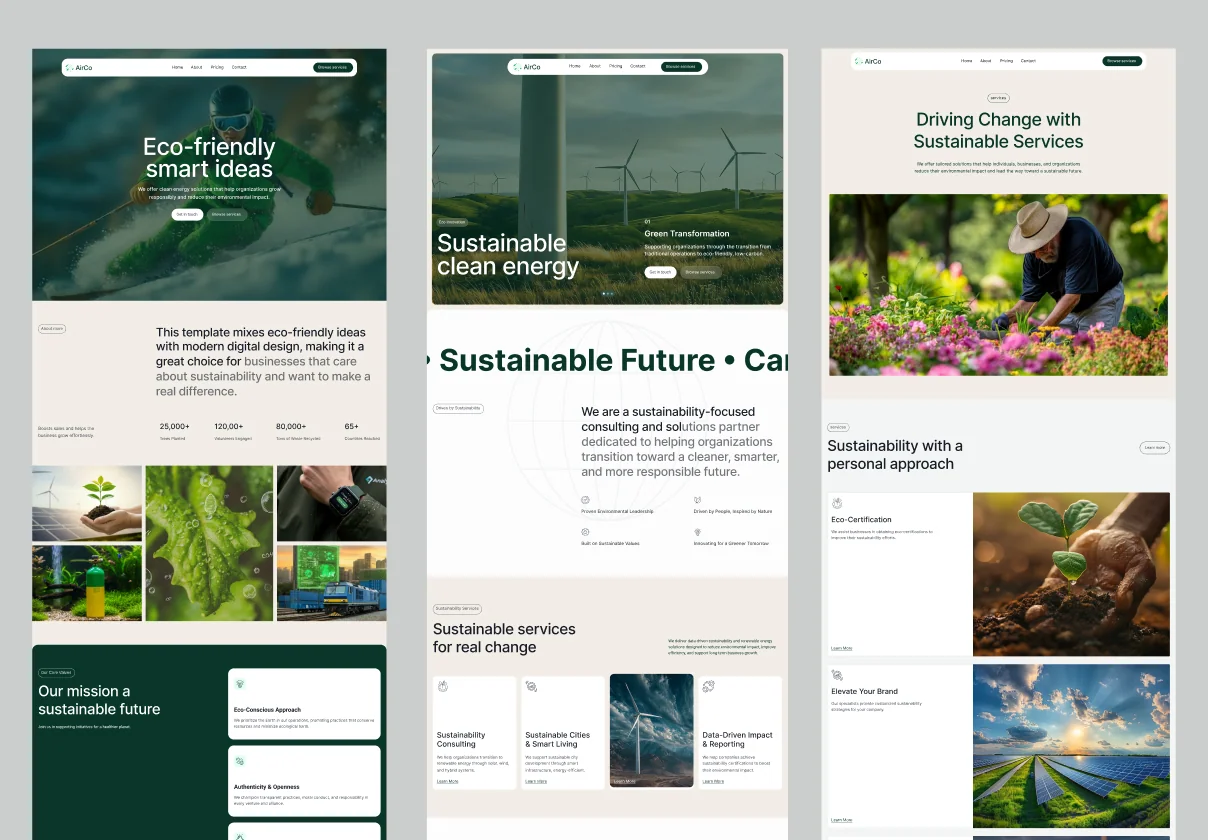 AirCo - Environment Website Template