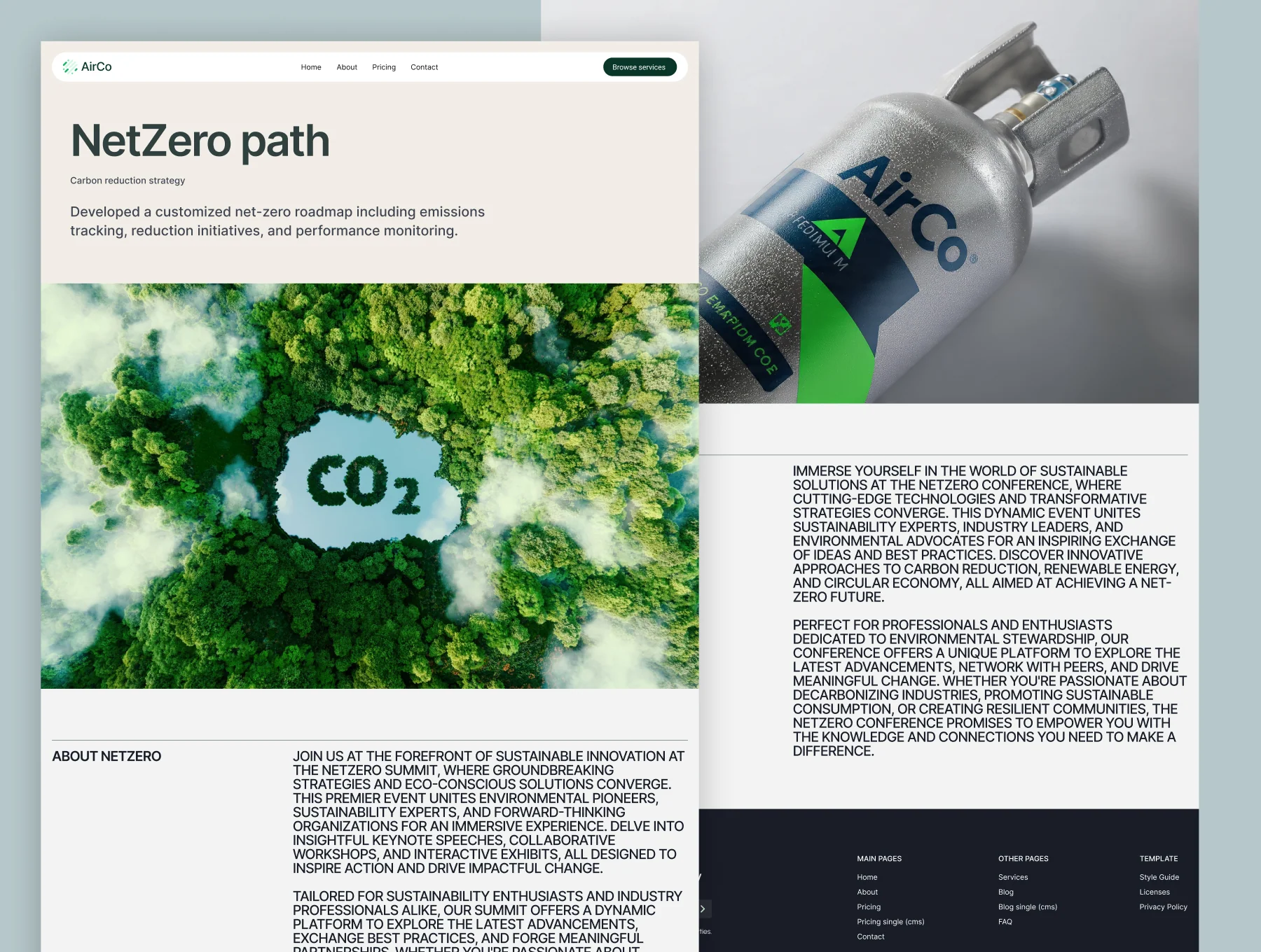 AirCo - Environment Website Template 3
