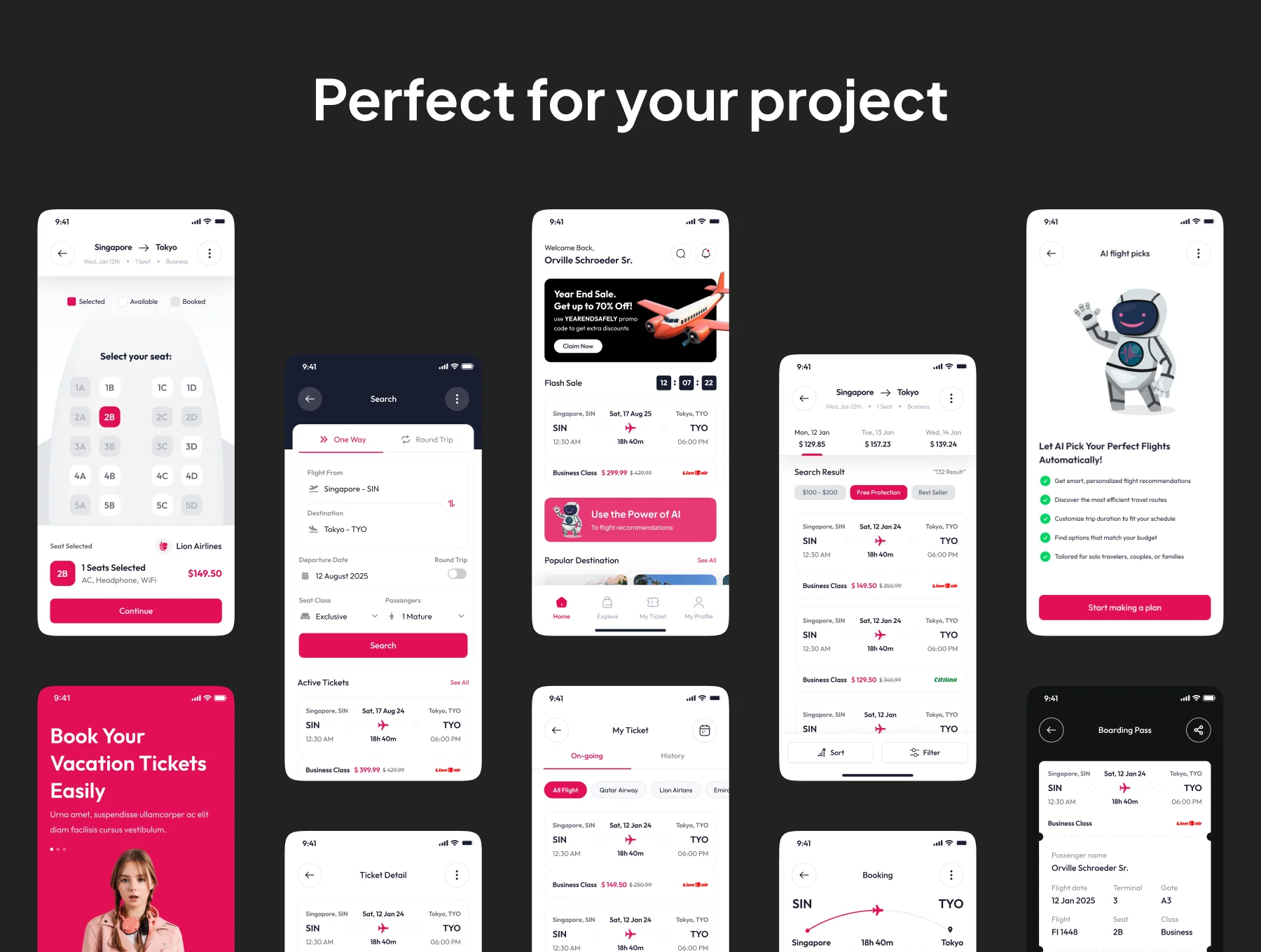 AirGo - AI Planning and Flight Booking  App IOS UI Kits 5