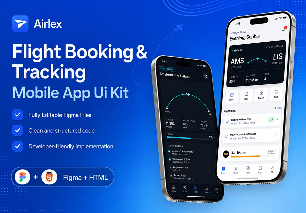 Airlex — Flight Booking & Tracking Mobile App