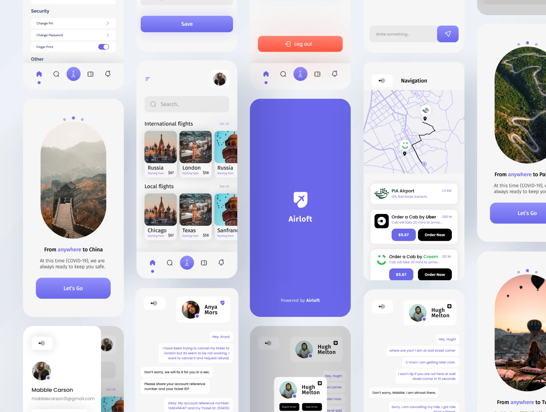 Airloft - A Premium Flights Booking Mobile App UI Kit 4