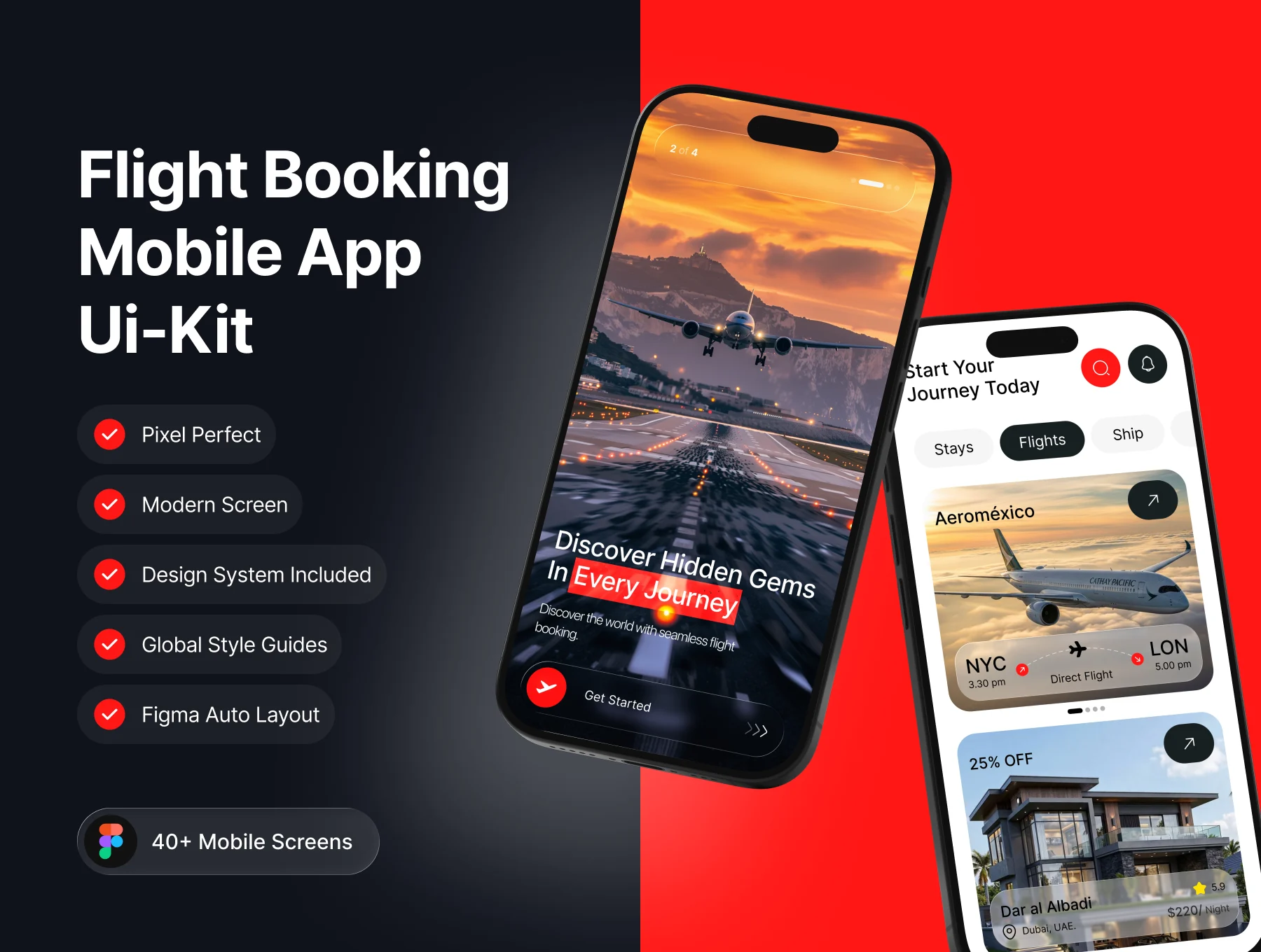 Airme — Flight Booking Airline App UI Kit