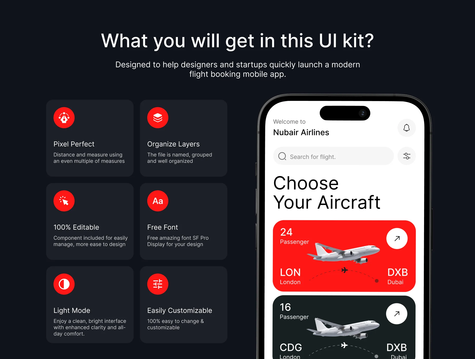 Airme — Flight Booking Airline App UI Kit 2