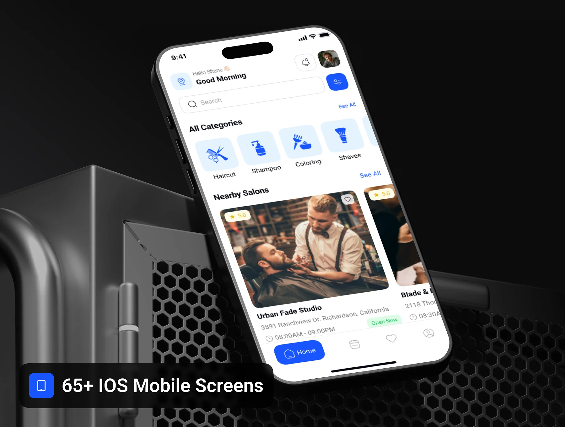 Airno - Barber Salon Booking App UI Kit 9