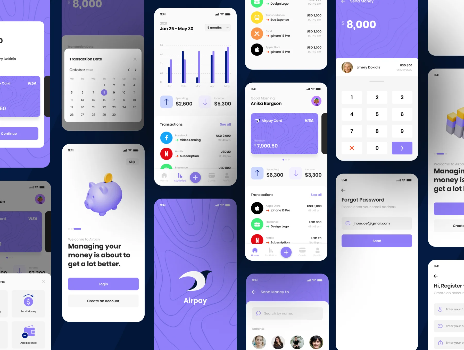 Airpay - Finance App UI Kit 2
