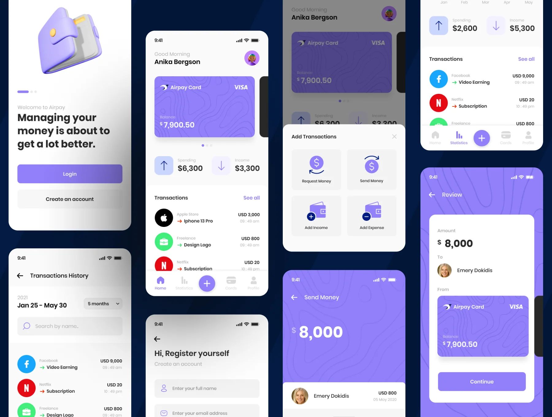 Airpay - Finance App UI Kit 6