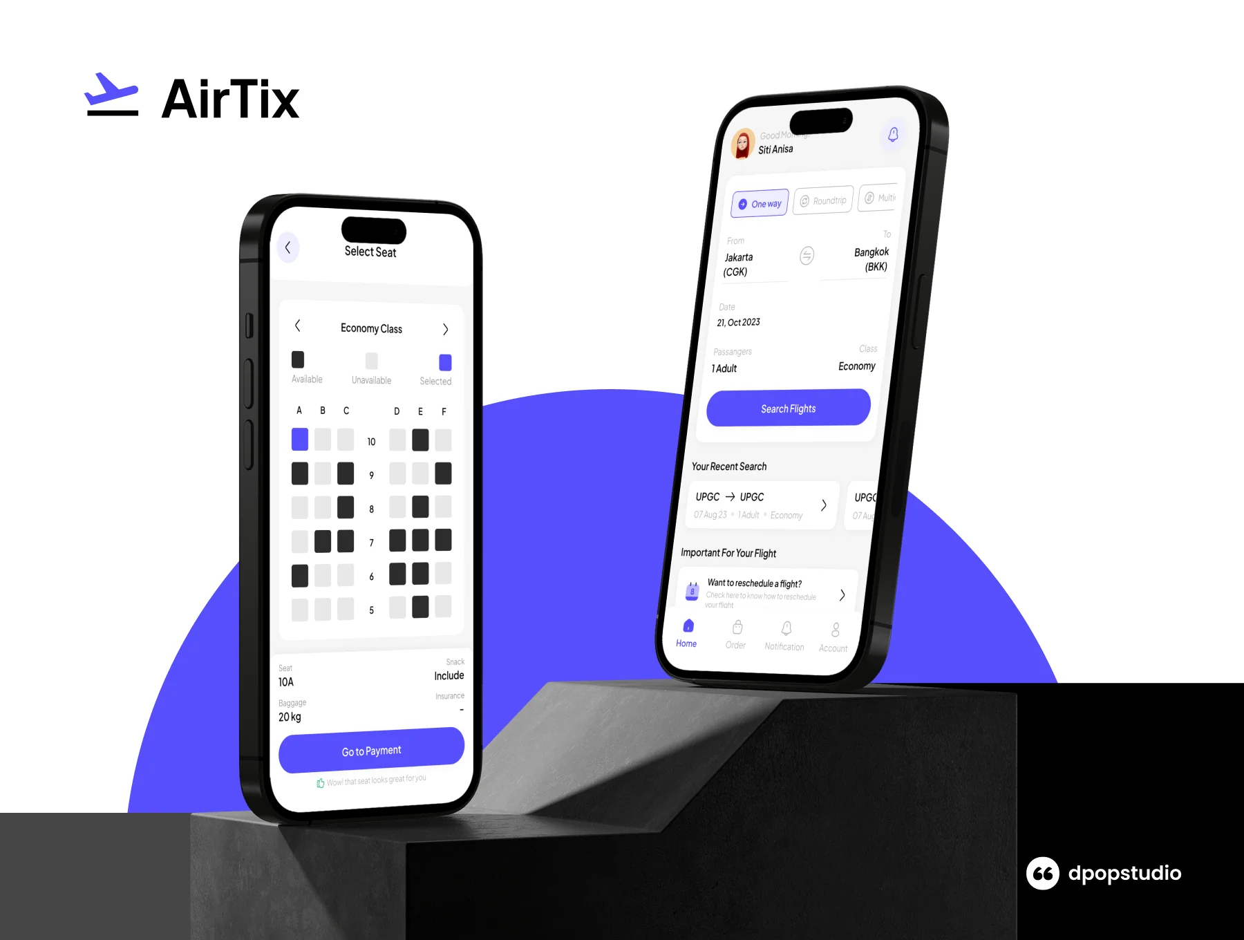 AIRTIX - Airways Ticket Booking UI KIT 2