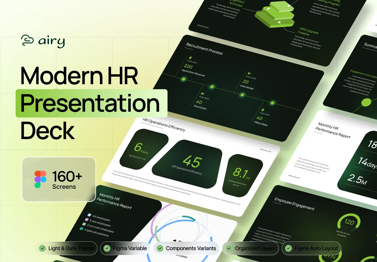 Airy — Modern HR & People Analytics Presentation Deck