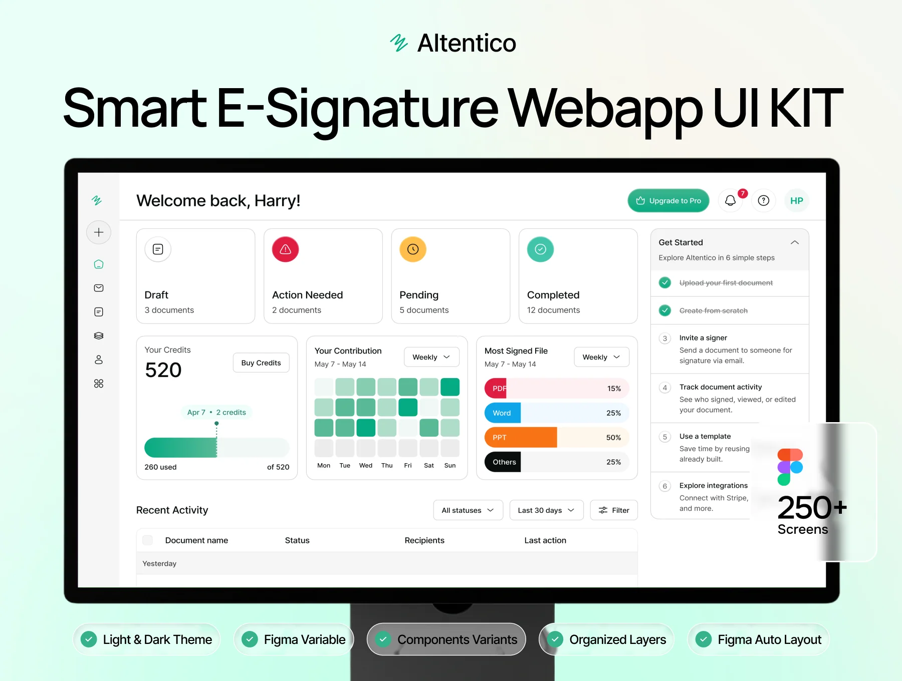 AItentico - Smart E-Signature Doc WebApp UI KIT